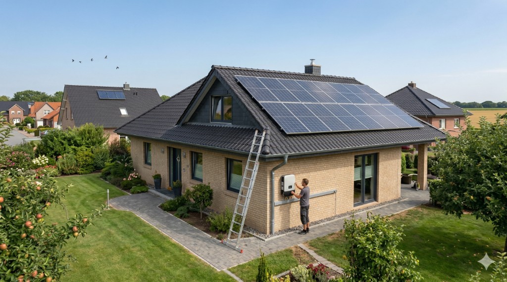 Pre-configured ESS system with solar and inverter